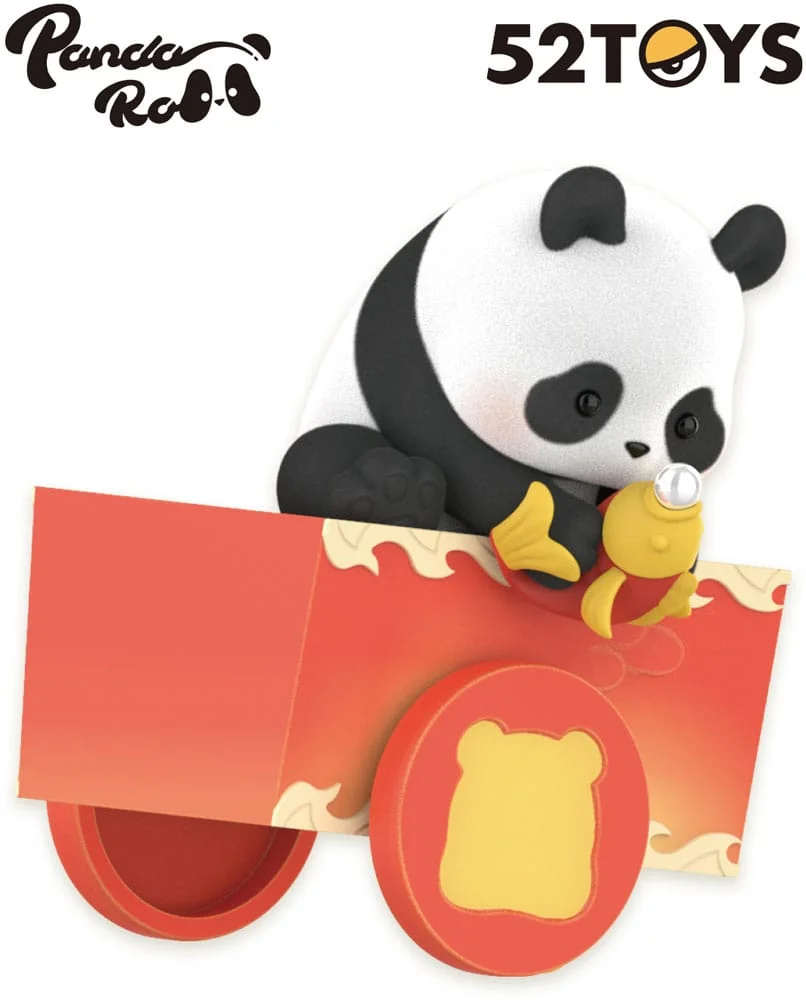 Panda Roll Blind Box Figures Dragon Boat Racing 10 cm - 1 Unidade Aleatória